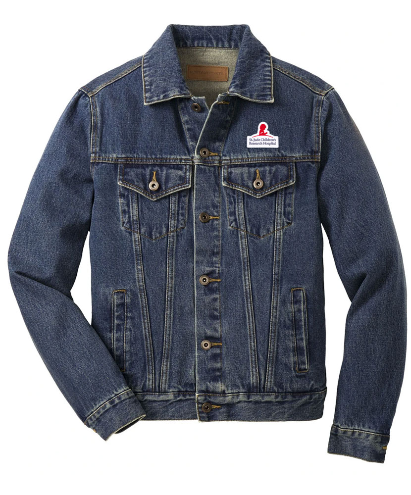 Blue Denim Jacket with St. Jude Patch